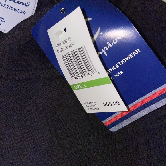 BRAND NEW black champion hoodie. - Picture 2 of 5